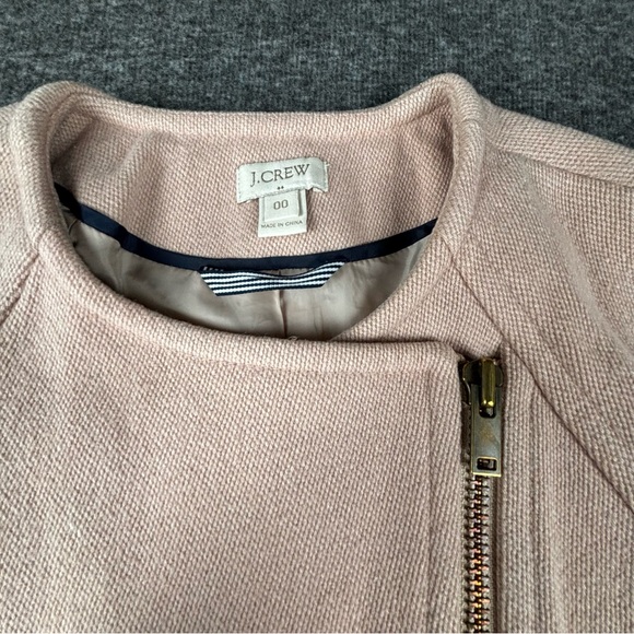 Vintage J.Crew Wool Blend Blazer Jacket Cream Color Size 00 - Picture 6 of 6